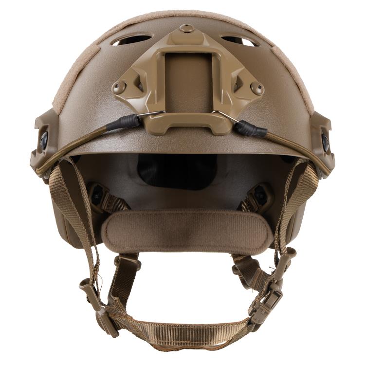 Fast Base Jump Helm, PJ Airsoft Helmen, Tactische Helm, Universele Paintball Helm, Verstelbare Side NVG Mount Beschermende Helmen voor Jacht (Zand Kleur
